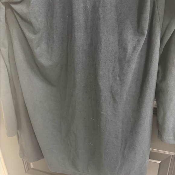 Laila Jayde Dark Navy Microsuede Open Front Cardigan - Picture 9 of 10